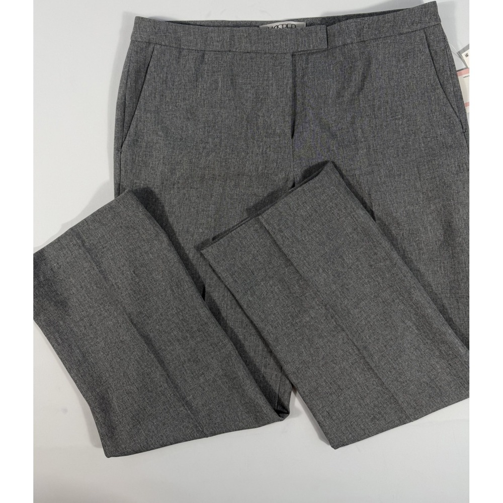 Kasper Dress Pants Women 10 Grey New Straight Leg Workwear 10695242-5NV